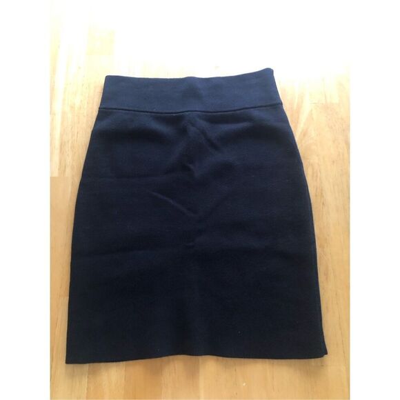 Express Women Body Contour Sweater Pencil Skirt Black Elastic Waistband Stretch - Picture 10 of 12